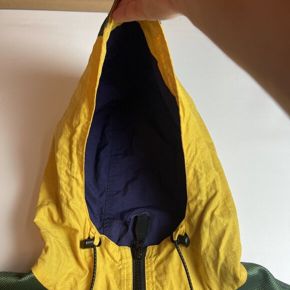 VTG Tommy Hilfiger Rare Majo Tech Green & Yellow Jacket Men Large (Read) - Picture 5 of 15